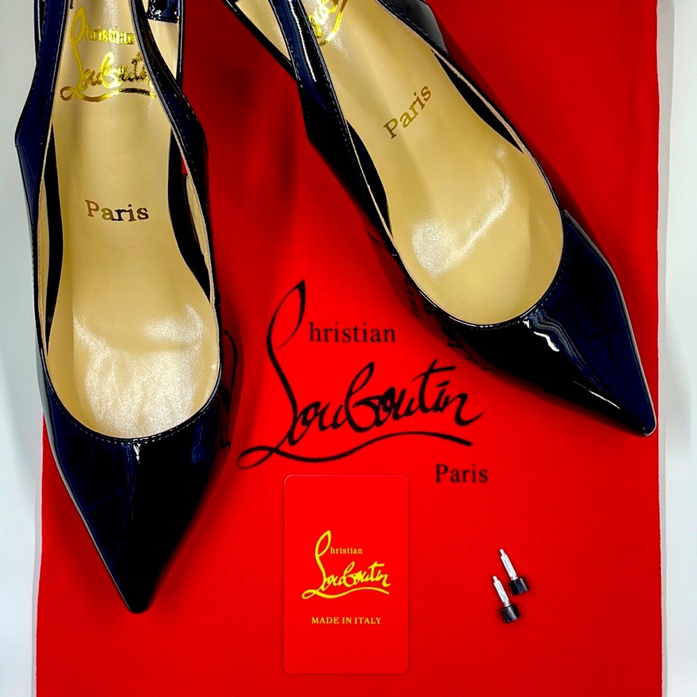 Christian Louboutin Kate Black Slingback Heels US size 10